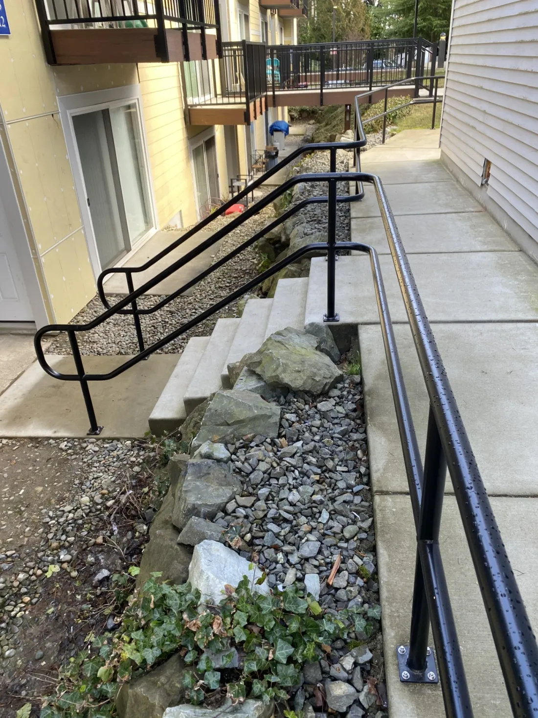 Exterior handrail